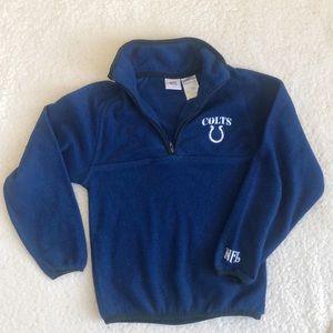 NFL COLTS Fleece Blue 1/4 Zip Sz M (8/10)